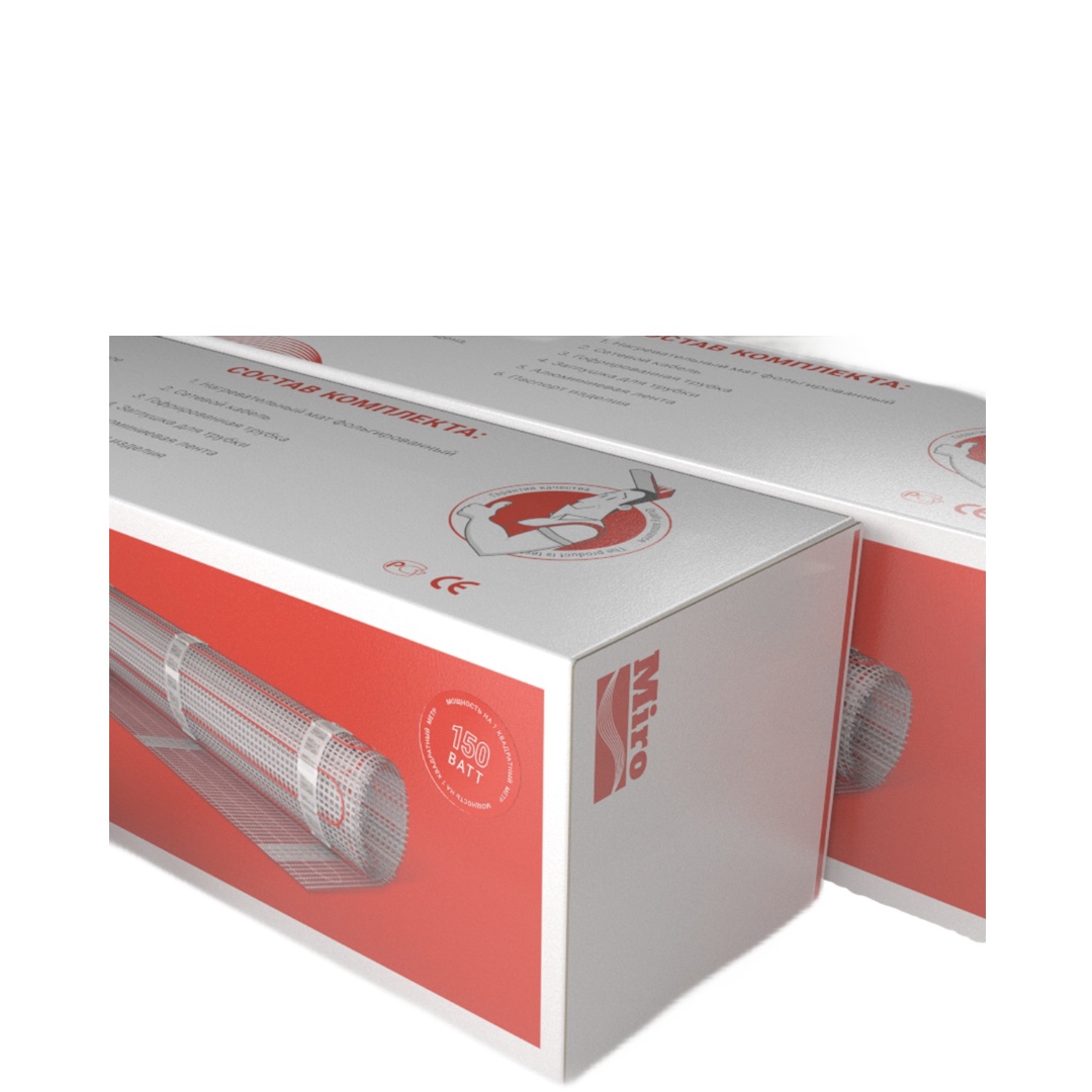 Нагревательный мат Miro 9,0 м2 - 1350 Вт (150 Вт/м2)